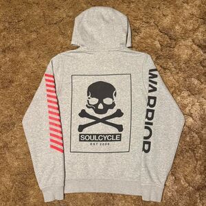 Vintage Y2K Nike Soulcycle Pullover Hoodie Grey Small